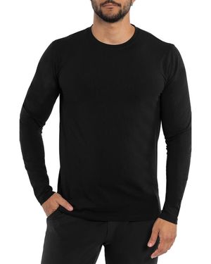 Xray Jeans Crewneck Long Sleeve T-Shirt - Black