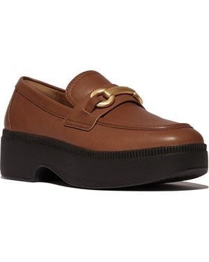 Fitflop F-Luma Chunky Snaffle Bit Platform Loafer - Brown