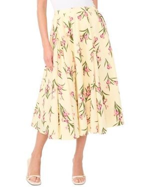 Ted Baker Midi Circle Skirt - Natural