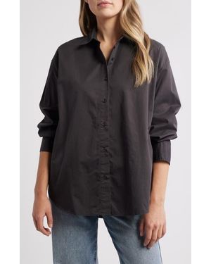 Mavi Button-Up Shirt - Black