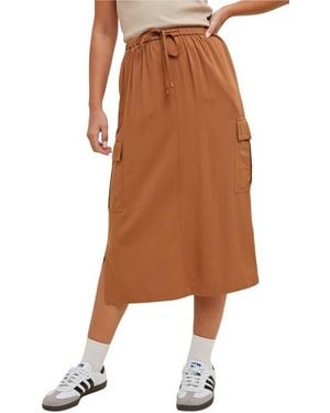 Wishlist Cargo Midi Skirt - Brown