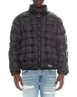 HVMAN Convertible Quilted Puffer Jacket - Black