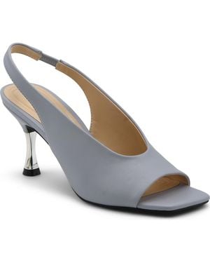 Adrienne Vittadini Janice Peep Toe Slingback Pump - Blue
