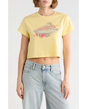 Billabong Surfing Solo Logo Crop T-Shirt - Blue