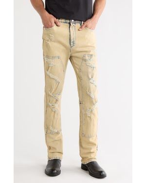 RTA Ricardo Distressed Slim Jeans - Natural