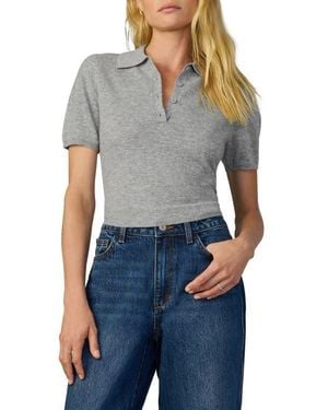 Joe's Jeans The Short Sleeve Cashmere Polo Sweater - Blue