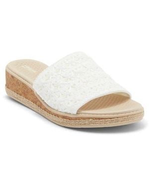 LifeStride Breezy Slide Sandal - White