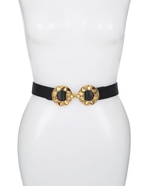 Raina Jazz Leather Belt - White
