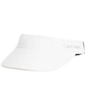 Calvin Klein Terry Tennis Visor - White