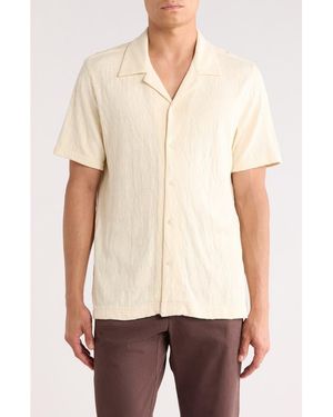 Bonobos Resort Short Sleeve Cotton Shirt - Natural