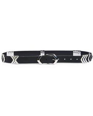 Madewell Fiora Metal Keeper Belt - Black