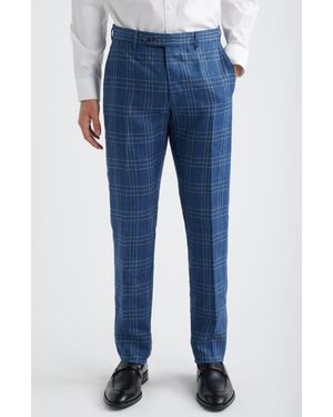 Zanella Noah Linen Dress Pants - Blue
