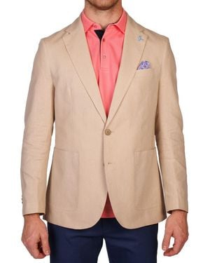 Tailorbyrd Linen Blend Sport Coat - Natural
