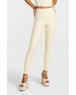 Commando Control Top Faux Leather Leggings - Natural
