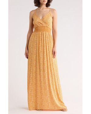 WEST K Gauze Maxi Dress - Metallic