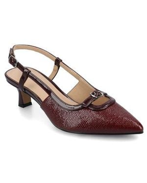 Journee Collection Padma Slingback Kitten Heel Pump - Brown