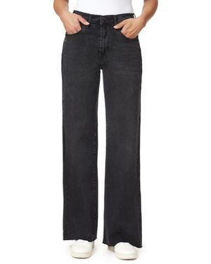 Kensie The Kaya High Rise Wide Leg Jeans - Black