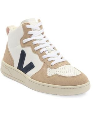 Veja V-15 High Top Sneaker - White