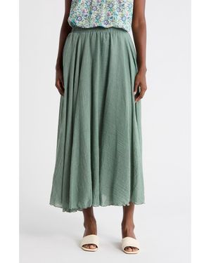 Max Studio Gauze Skirt - Green