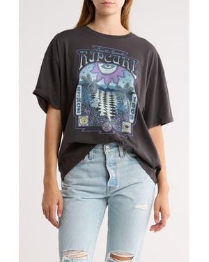 Rip Curl Slow Down Heritage Graphic T-Shirt - Black