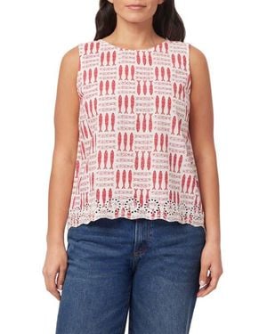 C&C California Letizia Sardines Cotton Shell - Red