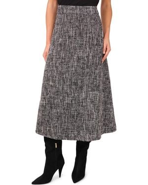 Halogen® Flare Midi Skirt - Gray