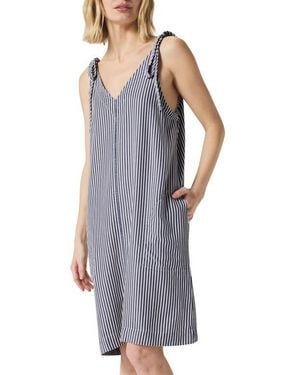 Splendid Halston Stripe Minidress - Gray
