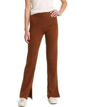 Rails Jules Rib Cotton Blend Knit Pants - Brown