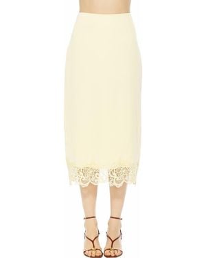 Alexia Admor Ashen Midi Skirt - Yellow