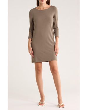 Tart Collections Eros Three-Quarter Sleeve A-Line Dress - Natural