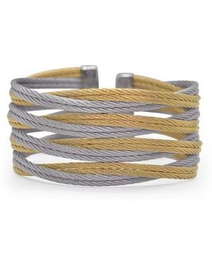 Alor Stacked Cable Bangle Bracelet - Natural
