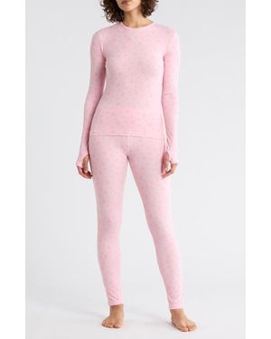 Juicy Couture Monogram Long Pajamas - Pink