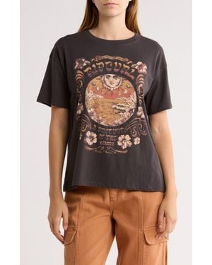 Rip Curl Celestial Search Relaxed Graphic T-Shirt - Black