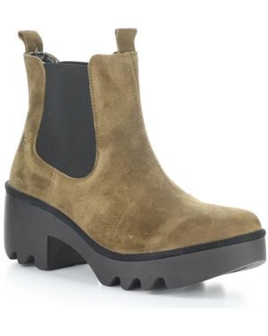 Fly London Trig Platform Chelsea Boot - Brown