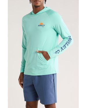 Hurley Sunrise Hooded Upf 50+ Sun Shirt - Green