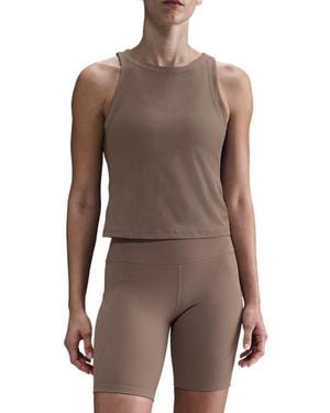 Nike Zenvy Dri-Fit Rib Tank - Brown