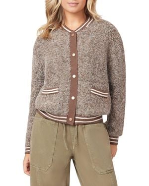 Scotch & Soda Bouclé Bomber Jacket - Brown