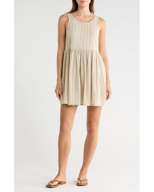 Hurley New Heights Fit & Flare Dress - Natural
