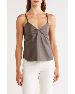 Twp Campbell Leather Camisole - Brown