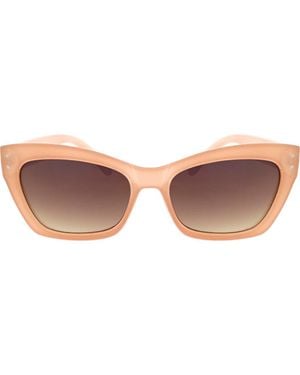 Roxy Swept 55Mm Rectangular Sunglasses - Pink