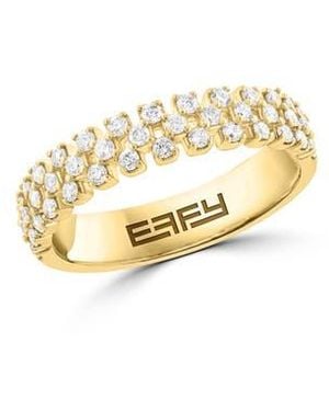 Effy Diamond Stacking Ring - Metallic