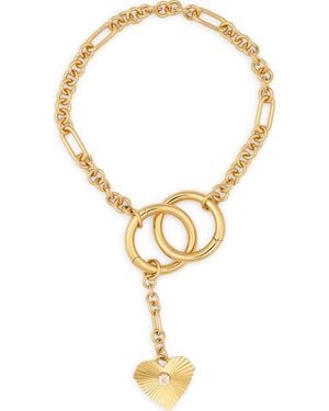 Madewell Heart Chain Bag Charm - Metallic