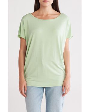 Go Couture Cap Sleeve T-Shirt - Green