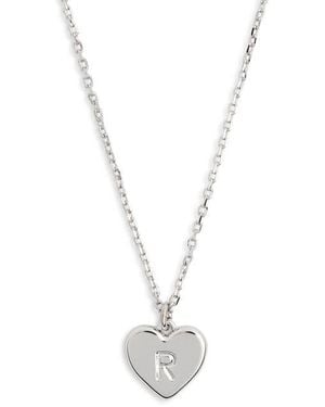Kate Spade Initial Here Pendant Necklace - White