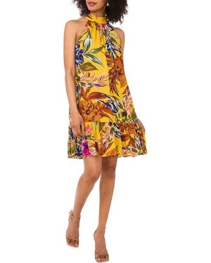 Halogen® Floral Halter Dress - Yellow