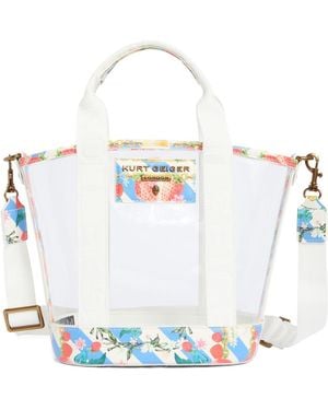 Kurt Geiger Small Hampstead Vinyl Tote - White