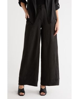Max Studio Easy Wide Leg Pants - Black