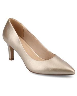 Journee Collection Scylee Pump - Natural
