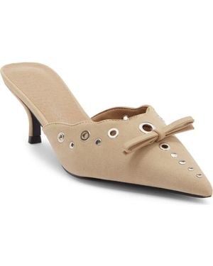 Billini Elio Kitten Heel Pump - White