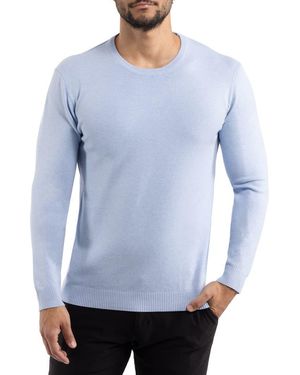 Xray Jeans Crewneck Knit Pullover Sweater - Blue